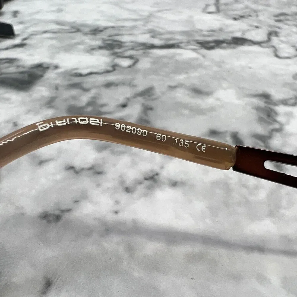Brendel 902090 60 Eyeglasses Frames Brown Round Full Rim 51-17-135 - Picture 9 of 12